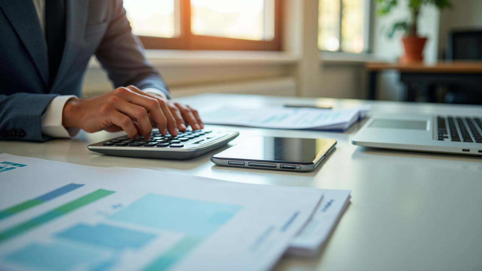 Professional bookkeeping workspace